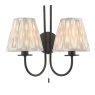 Dar Lighting Dar - Ikat Taupe Cotton Empire Shade (15cm)