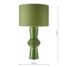 Dar Lighting Dar - Lagle Table Lamp Green With Shade