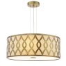 Dar Lighting Dar - Locryn 4 Light Pendant (Brushed Bronze and Taupe)