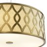 Dar Lighting Dar - Locryn 4 Light Pendant (Brushed Bronze and Taupe)
