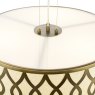 Dar Lighting Dar - Locryn 4 Light Pendant (Brushed Bronze and Taupe)