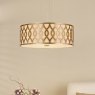 Dar Lighting Dar - Locryn 4 Light Pendant (Brushed Bronze and Taupe)
