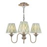 Dar Lighting Dar - Lydian 3 Light Pendant (Antique Bronze With Shade)