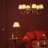 Dar Lighting Dar - Lydian 6 Light Pendant (Antique Bronze With Shade)