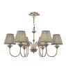 Dar Lighting Dar - Lydian 6 Light Pendant (Antique Bronze With Shade)