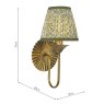 Dar Lighting Dar - Lydian Wall Light (Antique Bronze With Shade)