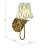 Dar Lighting Dar - Lydian Wall Light (Antique Bronze With Shade)