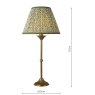 Dar Lighting Dar - Lydian Table Lamp (Antique Bronze With Shade)