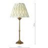 Dar Lighting Dar - Lydian Table Lamp (Antique Bronze With Shade)