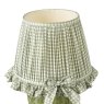 Dar Lighting Dar - Omer Table Lamp Matt Green with Antique Brass