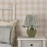 Dar Lighting Dar - Omer Table Lamp Matt Green with Antique Brass