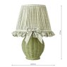 Dar Lighting Dar - Omer Table Lamp Matt Green with Antique Brass