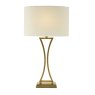 Dar Lighting Dar - Oporto Table Lamp (Aged Brass With Shade)