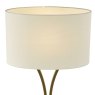 Dar Lighting Dar - Oporto Table Lamp (Aged Brass With Shade)