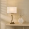 Dar Lighting Dar - Oporto Table Lamp (Aged Brass With Shade)