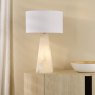 Dar Lighting Dar - Paget Table Lamp White With Shade