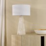 Dar Lighting Dar - Paget Table Lamp White With Shade