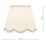 Dar Lighting Dar - Poma Natural Linen Tapered Drum Shade (25cm)
