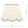 Dar Lighting Dar - Poma Natural Linen Tapered Drum Shade (25cm)
