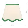 Dar Lighting Dar - Poma Natural Linen Tapered Drum Shade (25cm)