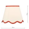 Dar Lighting Dar - Poma Natural Linen Tapered Drum Shade (25cm)