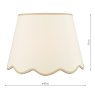 Dar Lighting Dar - Poma Natural Linen Tapered Drum Shade (45cm)