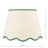 Dar Lighting Dar - Poma Natural Linen Tapered Drum Shade (45cm)
