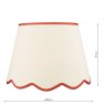 Dar Lighting Dar - Poma Natural Linen Tapered Drum Shade (45cm)