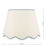Dar Lighting Dar - Poma Natural Linen Tapered Drum Shade (45cm)