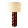 Dar Lighting Dar - Raja Table Lamp Red With Shade