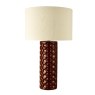 Dar Lighting Dar - Raja Table Lamp Red With Shade