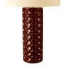Dar Lighting Dar - Raja Table Lamp Red With Shade
