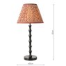 Dar Lighting Dar Siyanda - Table Lamp Black With Shade