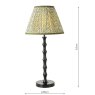 Dar Lighting Dar - Siyanda Table Lamp Black With Shade