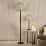 Dar Lighting Dar - Siyanda Floor Lamp Black With Green Shade