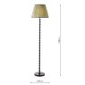 Dar Lighting Dar - Siyanda Floor Lamp Black With Green Shade