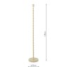 Dar Lighting Dar - Siyanda Floor Lamp Cream Base Only