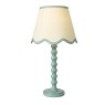 Dar Lighting Dar - Spool Table Lamp Blue With Shade