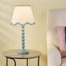 Dar Lighting Dar - Spool Table Lamp Blue With Shade