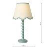 Dar Lighting Dar - Spool Table Lamp Blue With Shade