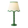 Dar Lighting Dar - Spool Table Lamp Green With Shade