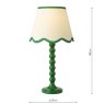 Dar Lighting Dar - Spool Table Lamp Green With Shade