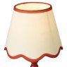 Dar Lighting Dar - Spool Table Lamp Red With Shade