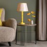 Dar Lighting Dar - Spool Table Lamp Yellow With Shade