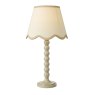 Dar Lighting Dar - Spool Table Lamp Taupe With Shade
