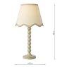 Dar Lighting Dar - Spool Table Lamp Taupe With Shade