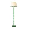 Dar Lighting Dar - Spool Floor Lamp Green With Shade