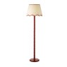 Dar Lighting Dar - Spool Floor Lamp Red With Shade