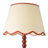 Dar Lighting Dar - Spool Floor Lamp Red With Shade