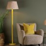 Dar Lighting Dar - Spool Floor Lamp Yellow With Shade